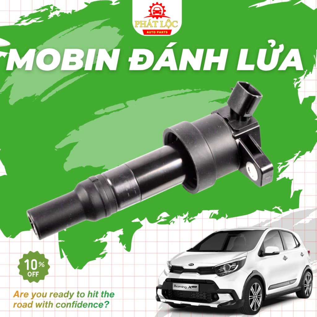 Mô Bin, Bô bin,Mobin cao áp xe Kia Morning 1.0(3 máy) 2012-2022, Hyundai I10 1.0(3 máy) 2014-2022 ( Hàng xịn chính hãng)