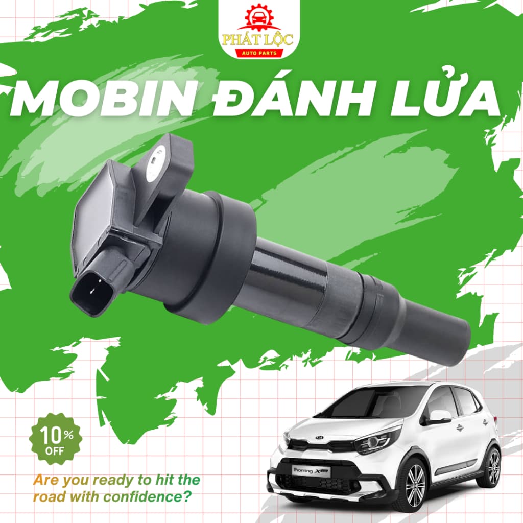 Mô Bin, Bô bin,Mobin cao áp xe Kia Morning 1.0(3 máy) 2012-2022, Hyundai I10 1.0(3 máy) 2014-2022 ( Hàng xịn chính hãng) - ảnh 2