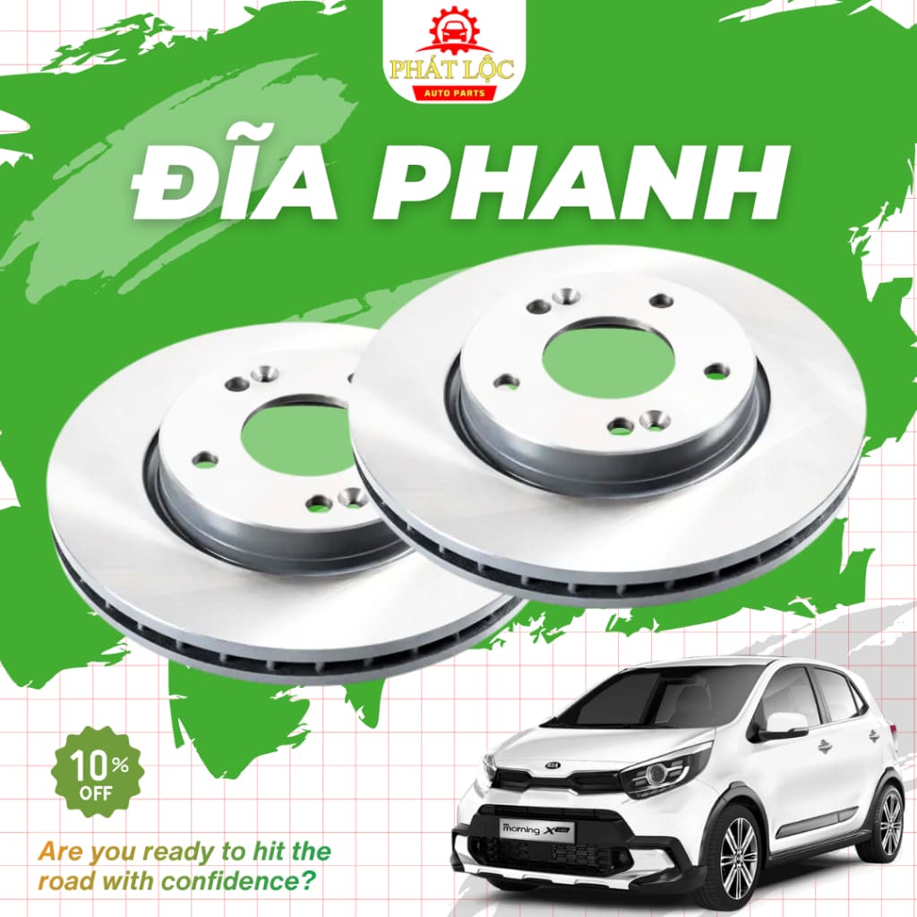 Đĩa phanh chính hãng và thương hiệu OEM, Aftermarkets phù hợp với Morning 2012-2020 ( Hàng chính hãng- có VAT)