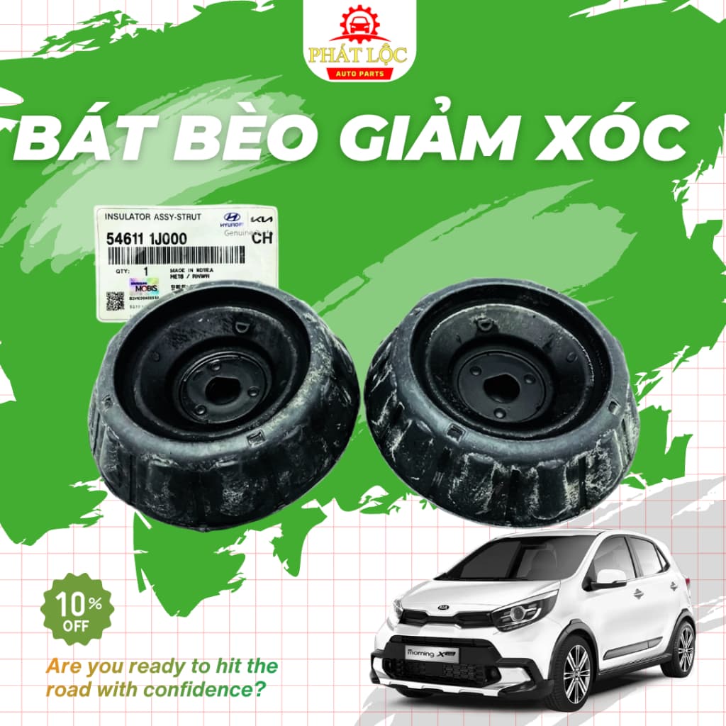 Bát bèo giảm xóc trước Morning, I10, Getz, Accent, Forte... ( Hàng xịn chính hãng) - ảnh 3