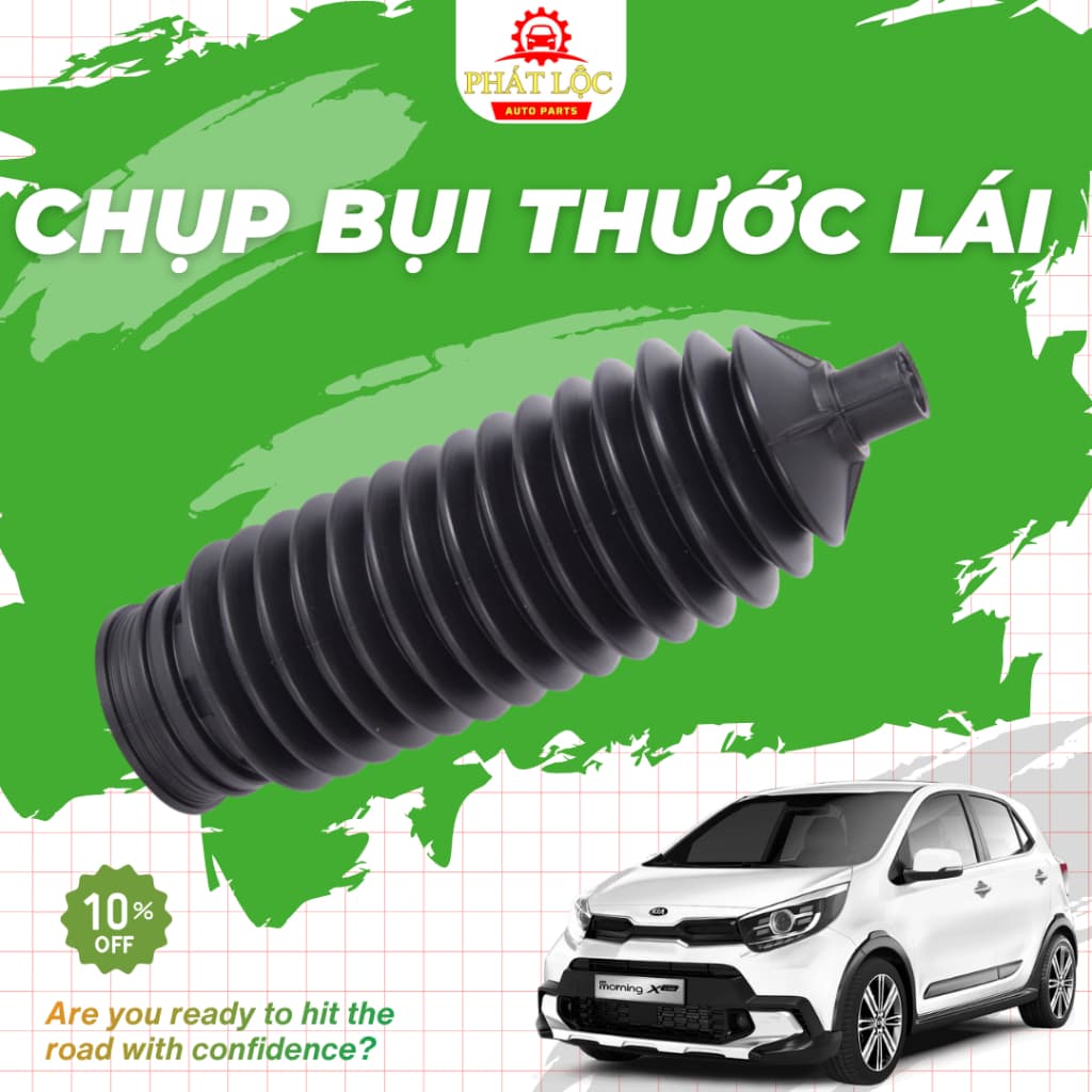 Chụp bụi thước lái thương hiệu OEM, Aftermarkets phù hợp với Kia Morning 2012-2020