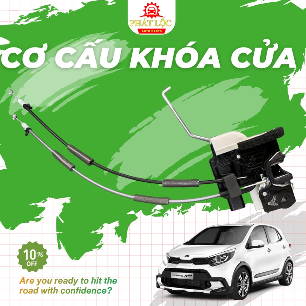 Cơ cấu khóa cửa chính hãng phù hợp Kia Morning 2012-2020 ( Hàng chính hãng -có VAT) - ảnh 2