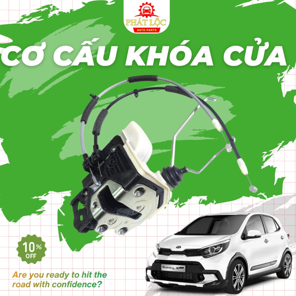 Cơ cấu khóa cửa chính hãng phù hợp Kia Morning 2012-2020 ( Hàng chính hãng -có VAT)