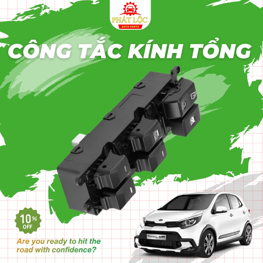 Công tắc lên xuống kính tổng chính hãng phù hợp với Kia Monring 2012-2020 ( Hàng chính hãng-có VAT) - ảnh 3