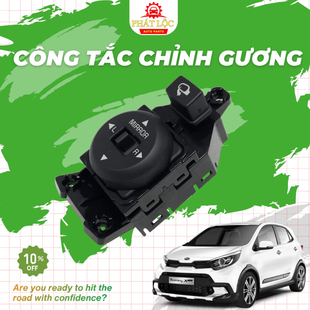 Công tắc chỉnh gương điện chính hãng phù hợp Kia Morning 2012-2020 ( Hàng chính hãng-có VAT)