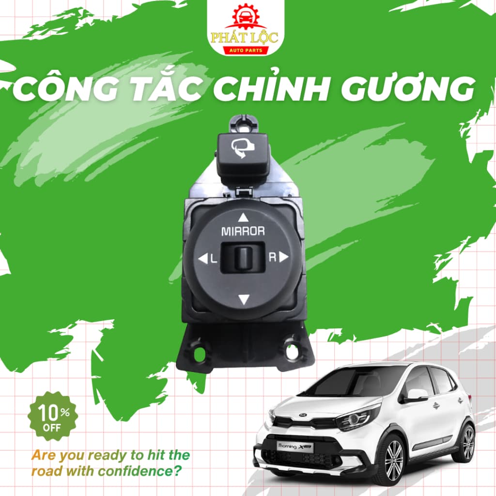 Công tắc chỉnh gương điện chính hãng phù hợp Kia Morning 2012-2020 ( Hàng chính hãng-có VAT) - ảnh 3