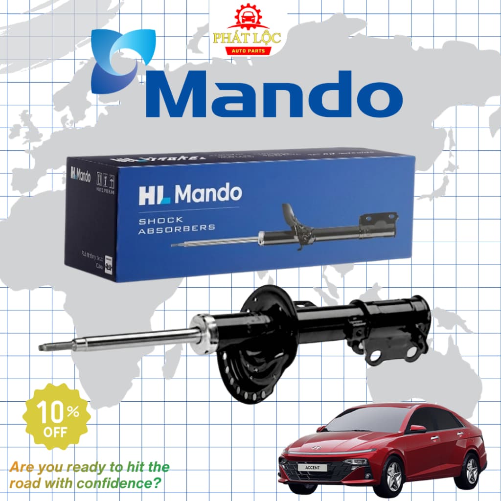 [ Giá 1 đôi] Giảm xóc trước, sau, Phuộc trước, sau thương hiệu Mando phù hợp với Accent 2025-2026 form mới