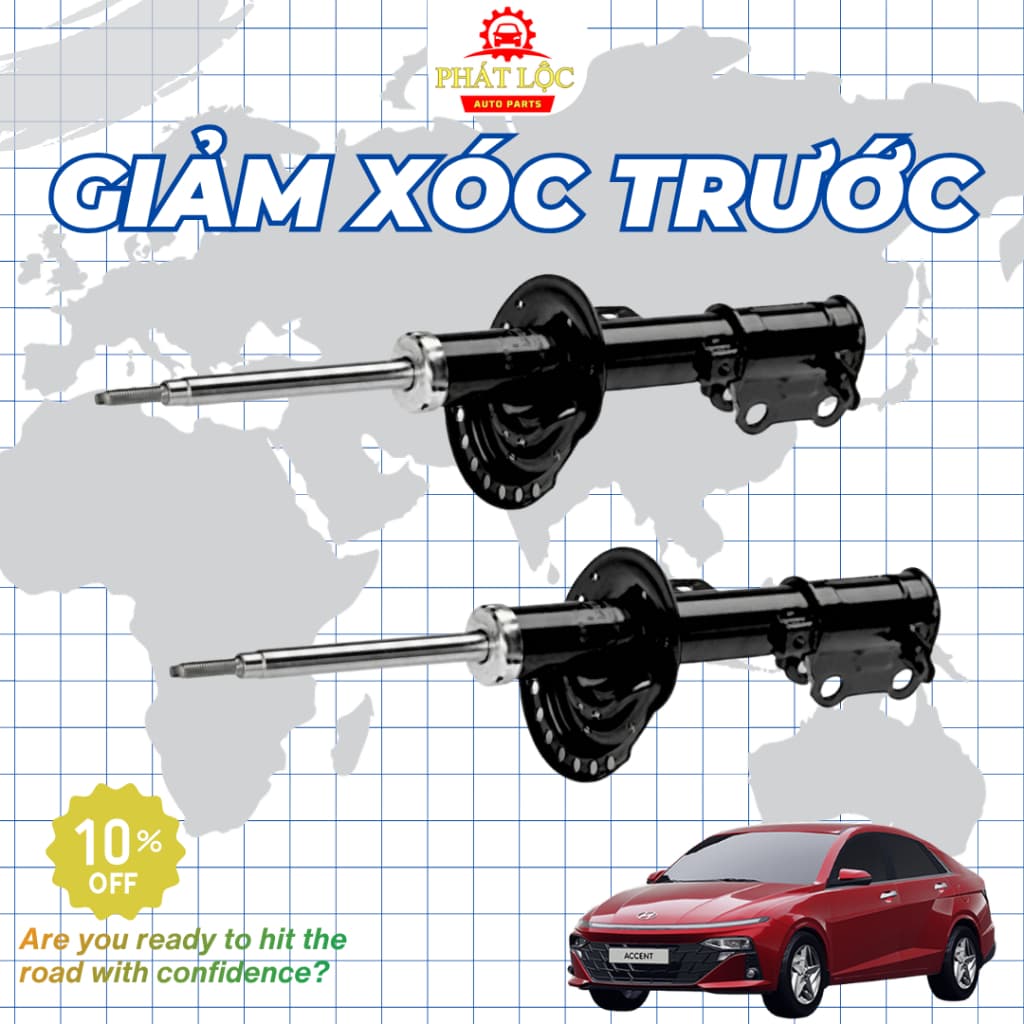 [ Giá 1 đôi] Giảm xóc trước, sau, Phuộc trước, sau thương hiệu Mando phù hợp với Accent 2025-2026 form mới - ảnh 2