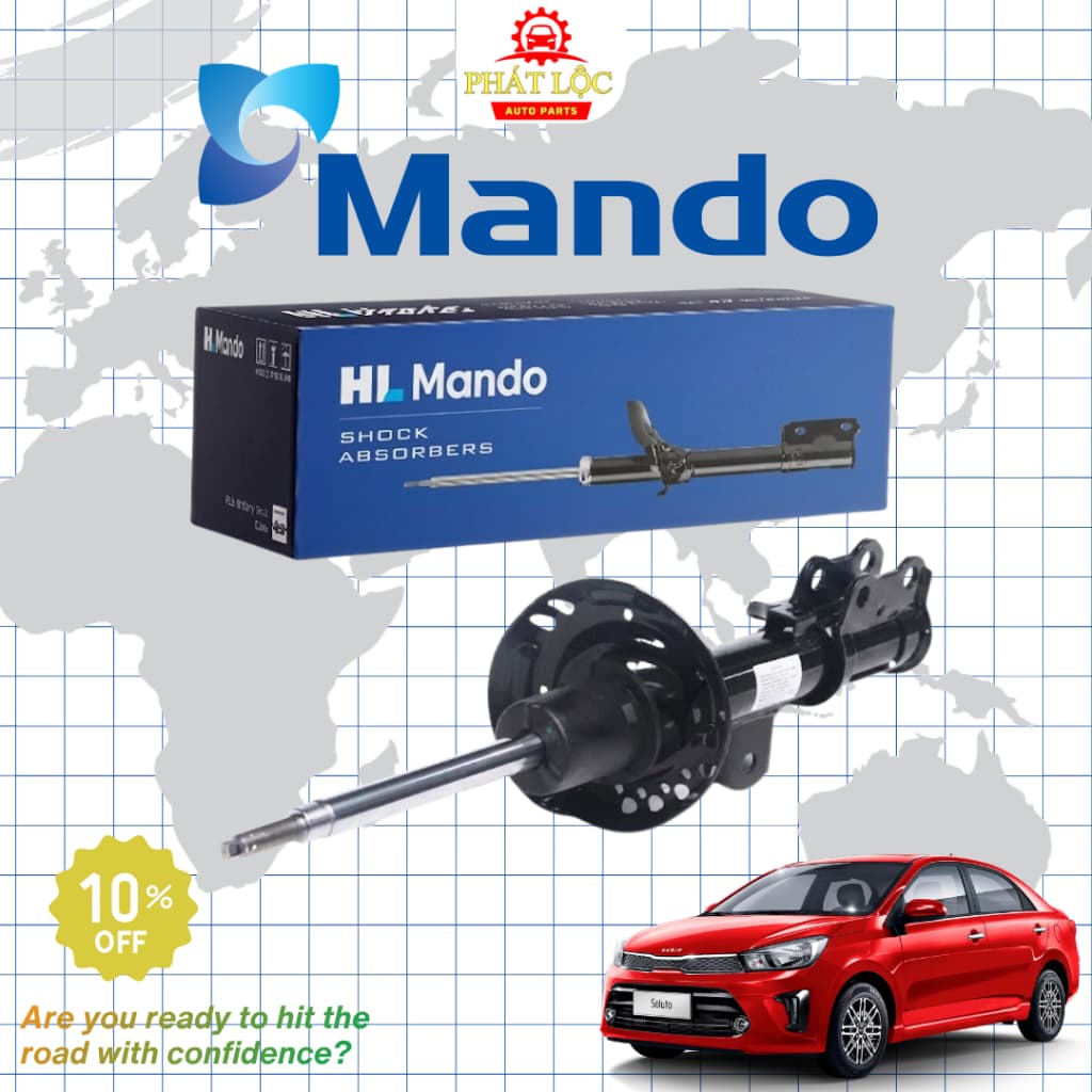 [ Giá 1 đôi] Giảm xóc trước, sau, Phuộc trước, sau thương hiệu Mando phù hợp với Kia Soluto
