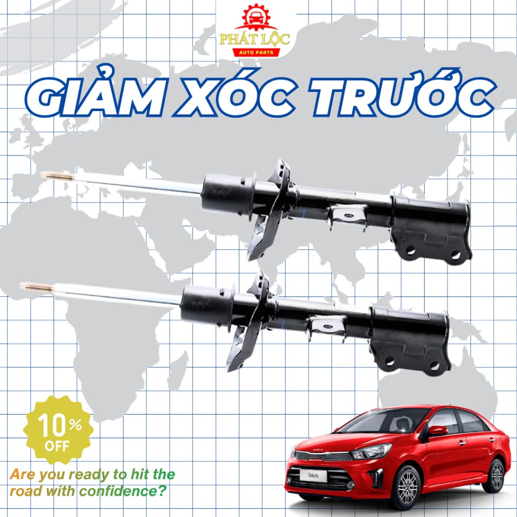 [ Giá 1 đôi] Giảm xóc trước, sau, Phuộc trước, sau thương hiệu Mando phù hợp với Kia Soluto - ảnh 2