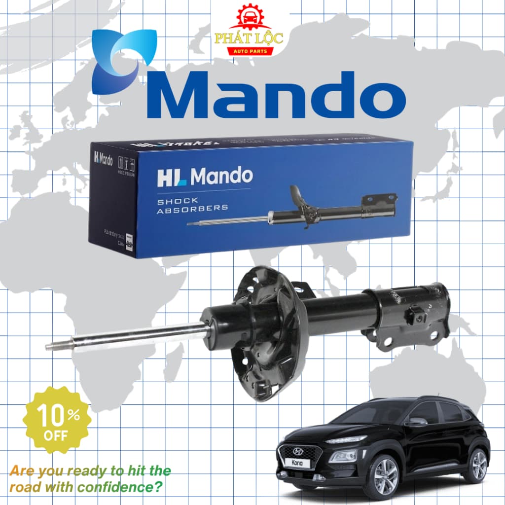 [ Giá 1 đôi] Giảm xóc trước, sau, Phuộc trước, sau thương hiệu Mando phù hợp với Hyundai Kona