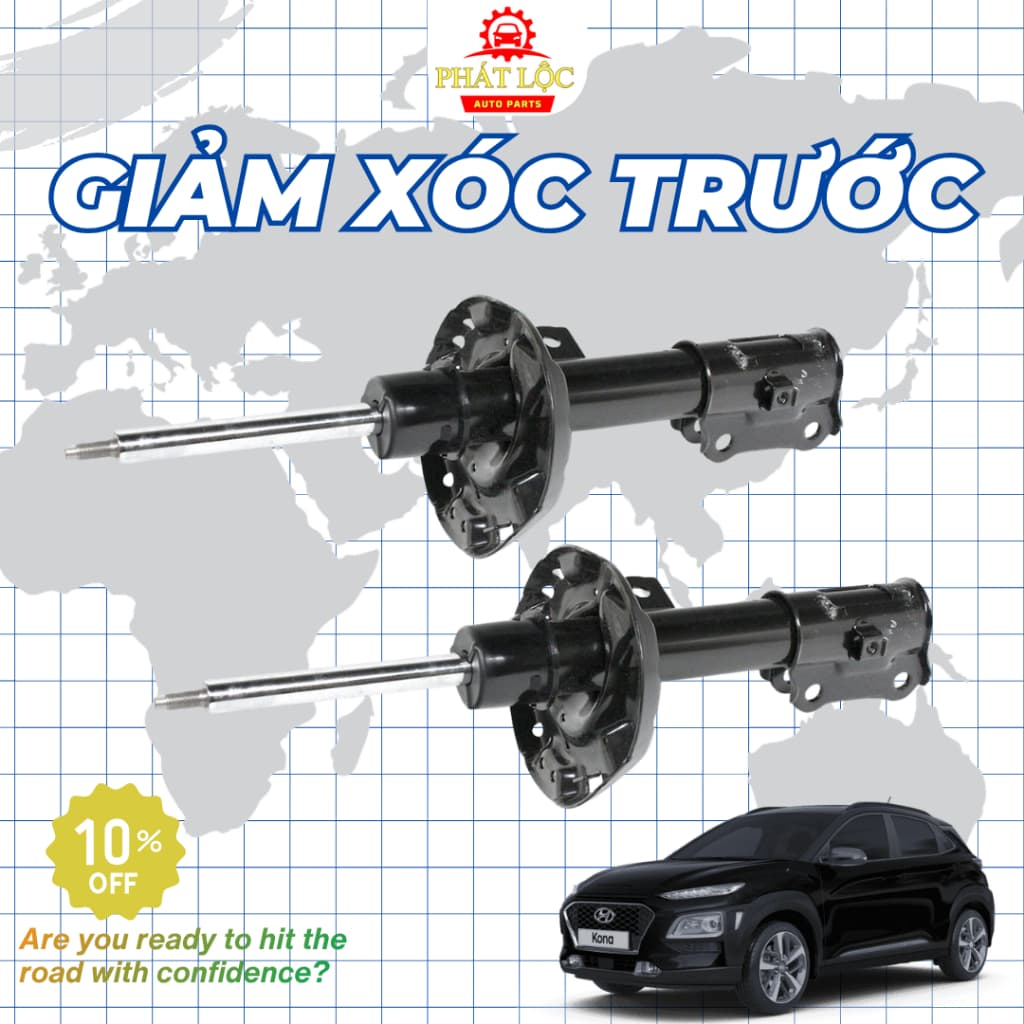 [ Giá 1 đôi] Giảm xóc trước, sau, Phuộc trước, sau thương hiệu Mando phù hợp với Hyundai Kona - ảnh 2