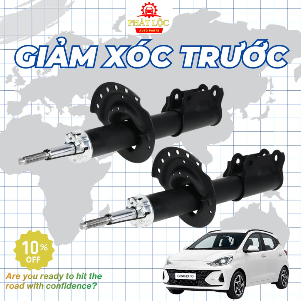 [ Giá 1 đôi] Giảm xóc trước, sau, Phuộc trước, sau thương hiệu Mando phù hợp với Grand I10 2014-2021 - ảnh 2