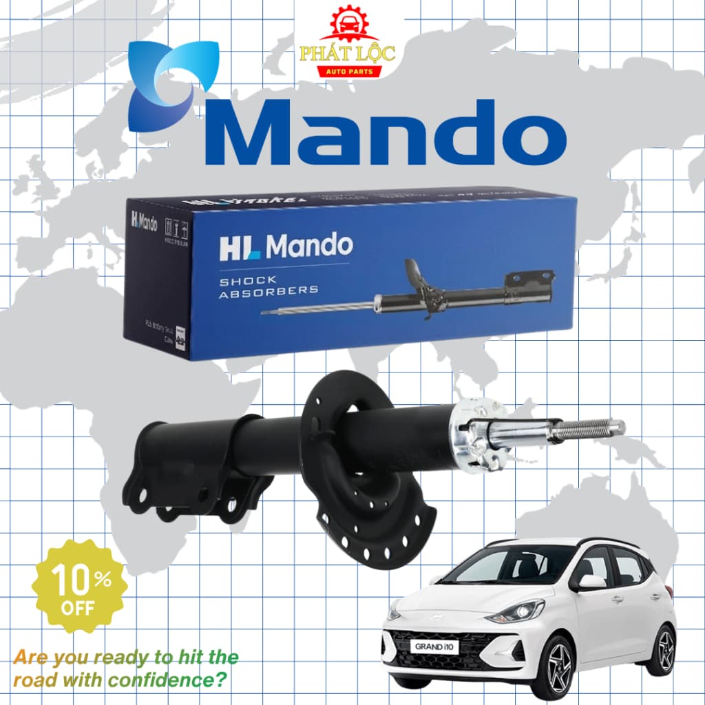 [ Giá 1 đôi] Giảm xóc trước, sau, Phuộc trước, sau thương hiệu Mando phù hợp với Grand I10 2014-2021