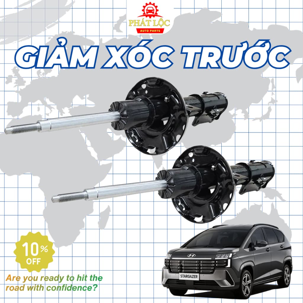 [ Giá 1 đôi] Giảm xóc trước, sau, Phuộc trước, sau thương hiệu Mando phù hợp với Hyundai Stargazer - ảnh 2
