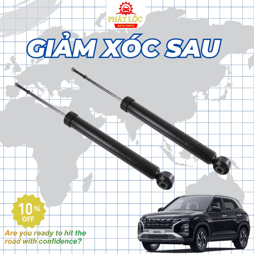 [ Giá 1 đôi] Giảm xóc trước, sau, Phuộc trước, sau thương hiệu Mando phù hợp với Hyundai Creta - ảnh 3
