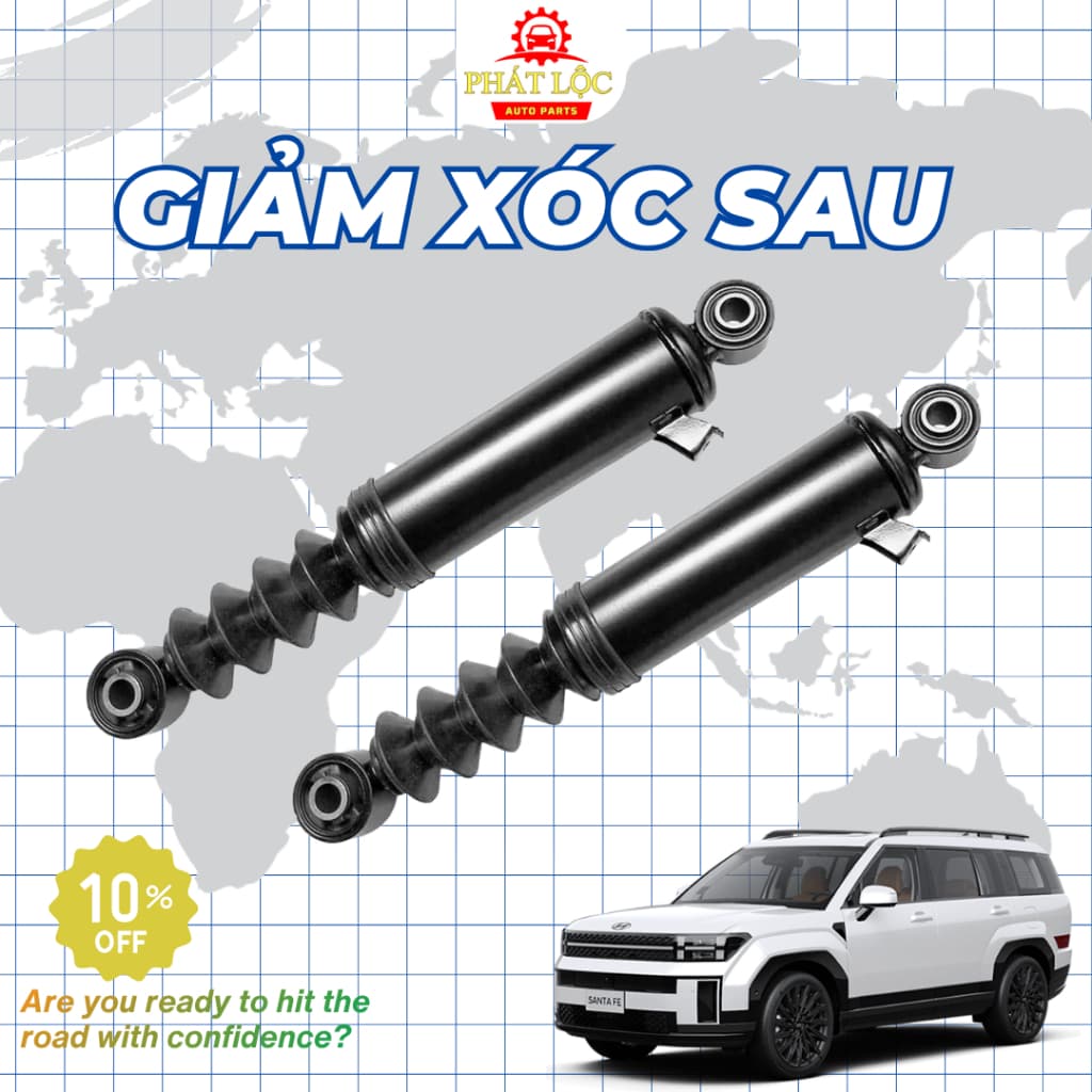 [ Giá 1 đôi] Giảm xóc trước, sau, Phuộc trước, sau thương hiệu Mando phù hợp với Hyundai Santa Fe - ảnh 3
