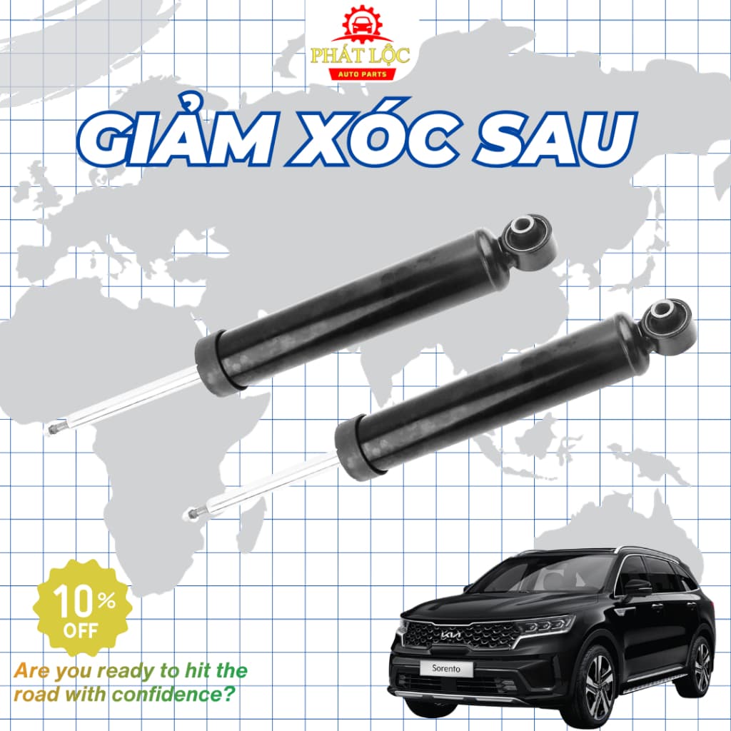 [ Giá 1 đôi] Giảm xóc trước, sau, Phuộc trước, sau thương hiệu Mando phù hợp với Kia Sorento 2020-2024 - ảnh 3