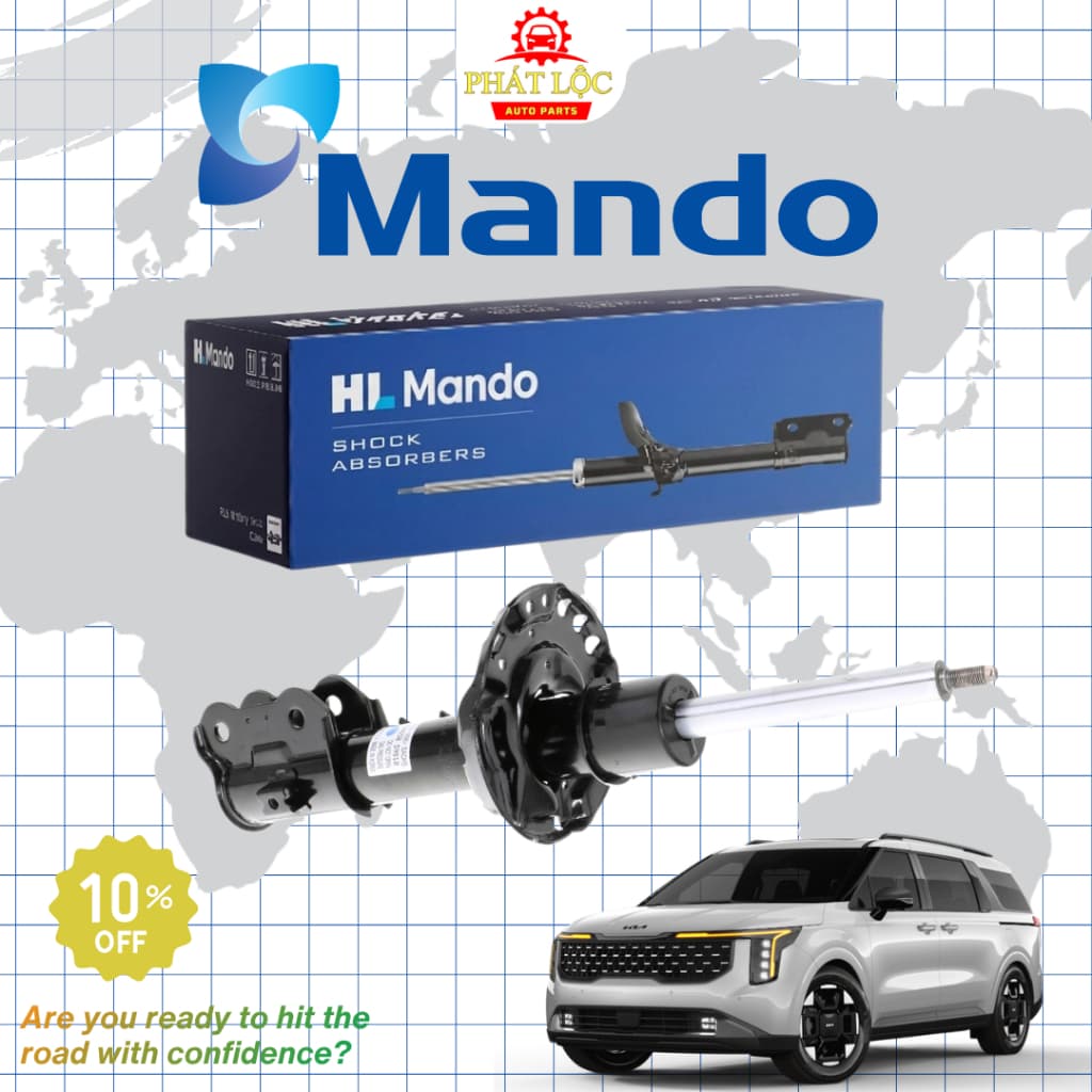 [ Giá 1 đôi] Giảm xóc trước, sau, Phuộc trước, sau thương hiệu Mando phù hợp với Kia Carnival, Kia Sedona