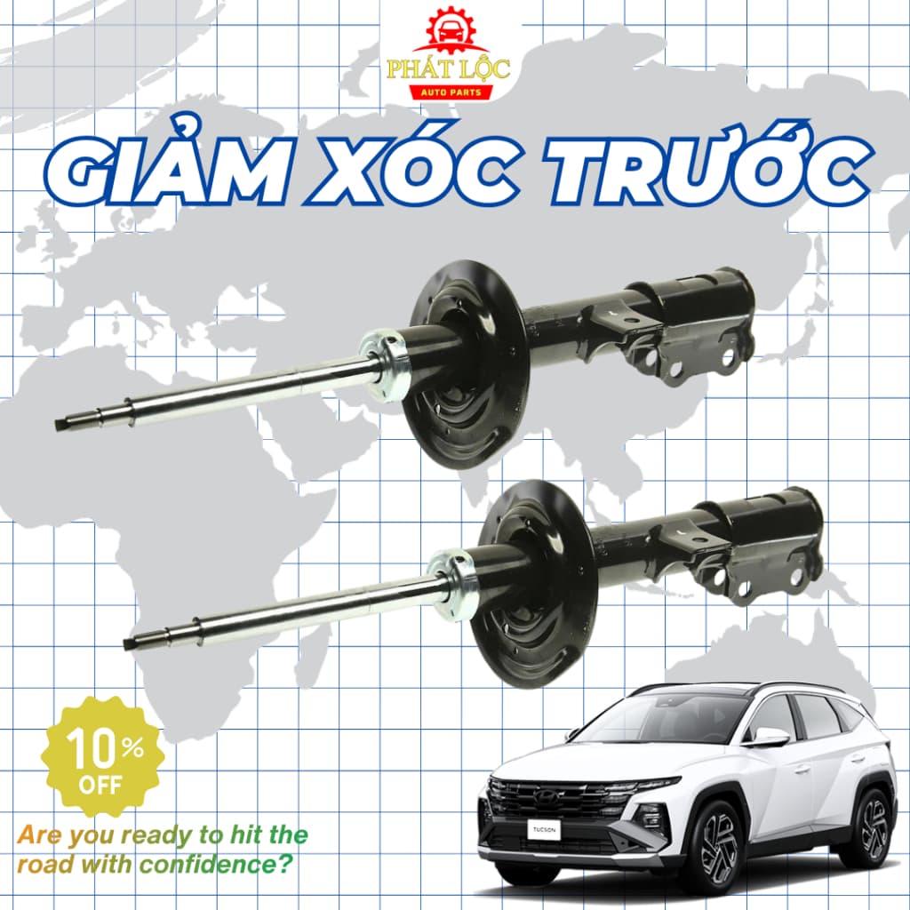 [ Giá 1 đôi] Giảm xóc trước, sau, Phuộc trước, sau thương hiệu Mando phù hợp với Hyundai Tucson, Kia Sportage - ảnh 2