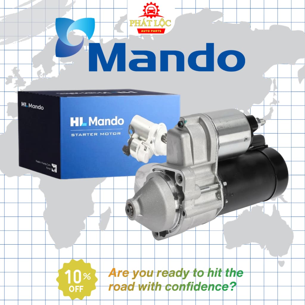Máy đề, củ đề thương hiệu Mando phù hợp với  Accent 2018-2023, Seltos