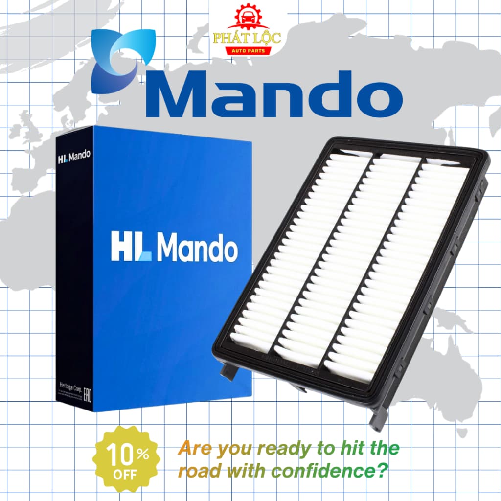 Lọc gió động cơ thương hiệu Mando phù hợp với Tucson 2015-2020 máy xăng, Sportage 2015-2019 máy xăng