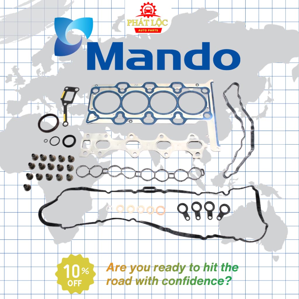 Bộ gioăng đại tu thương hiệu Mando phù hợp với Santa Fe 2012-2020
