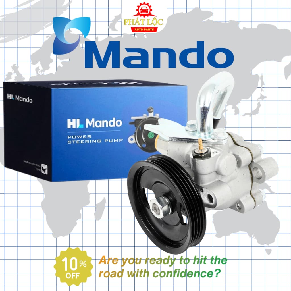 Bơm trợ lực lái thương hiệu Mando phù hợp với Getz