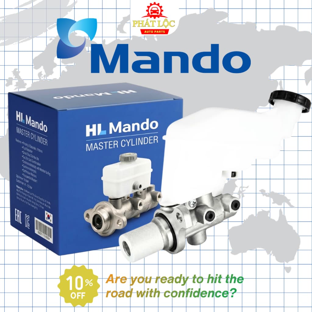 Tổng phanh, heo cái thắng thương hiệu Mando phù hợp với Hyundai Grand I10 2014-2021 và I10 2007-2013
