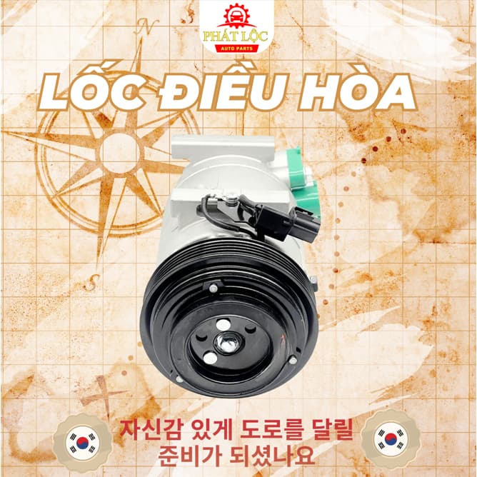 Lốc lạnh điều hòa thương hiệu Hanon,HCC phù hợp với Kia Morning 2008-2020 - ảnh 3