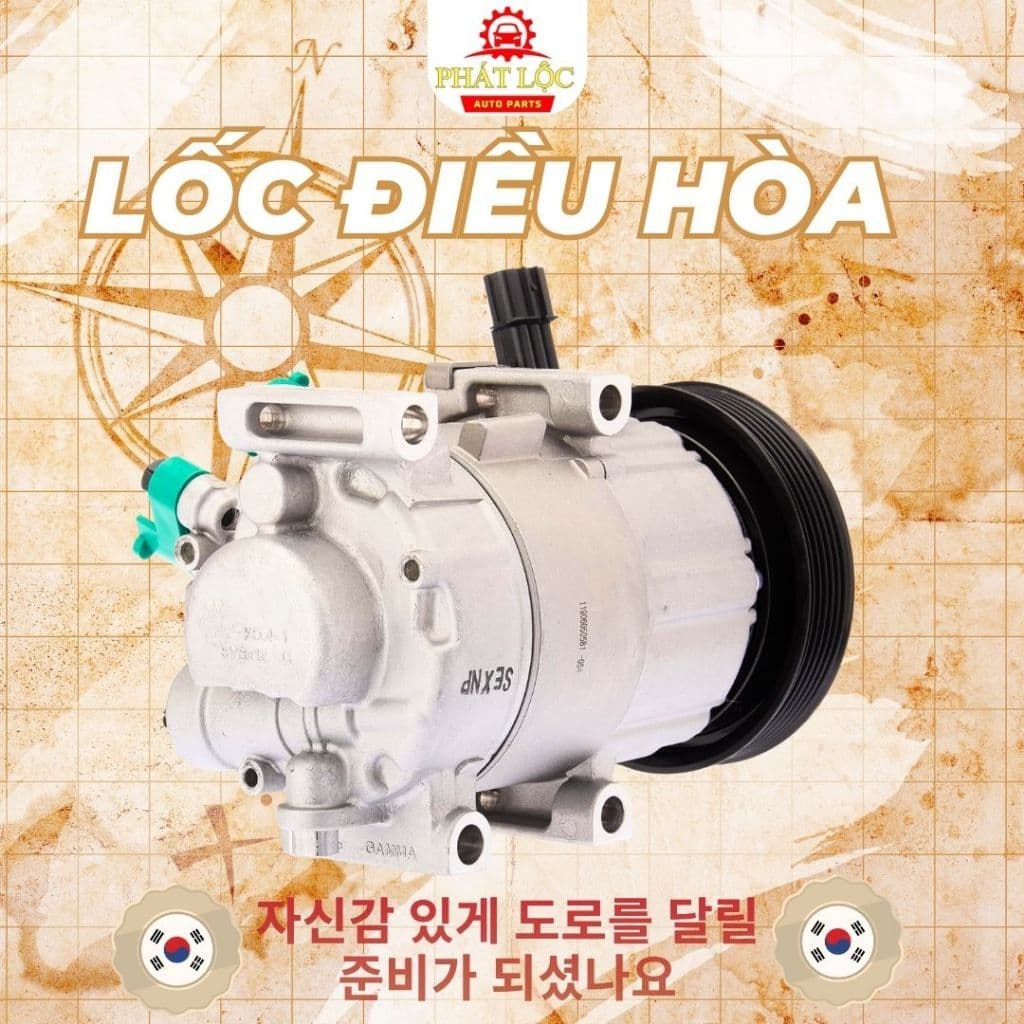 Lốc lạnh điều hòa, máy nén điều hòa thương hiệu Hanon,HCC phù hợp với Kia Seltos 2020-2026 - ảnh 3