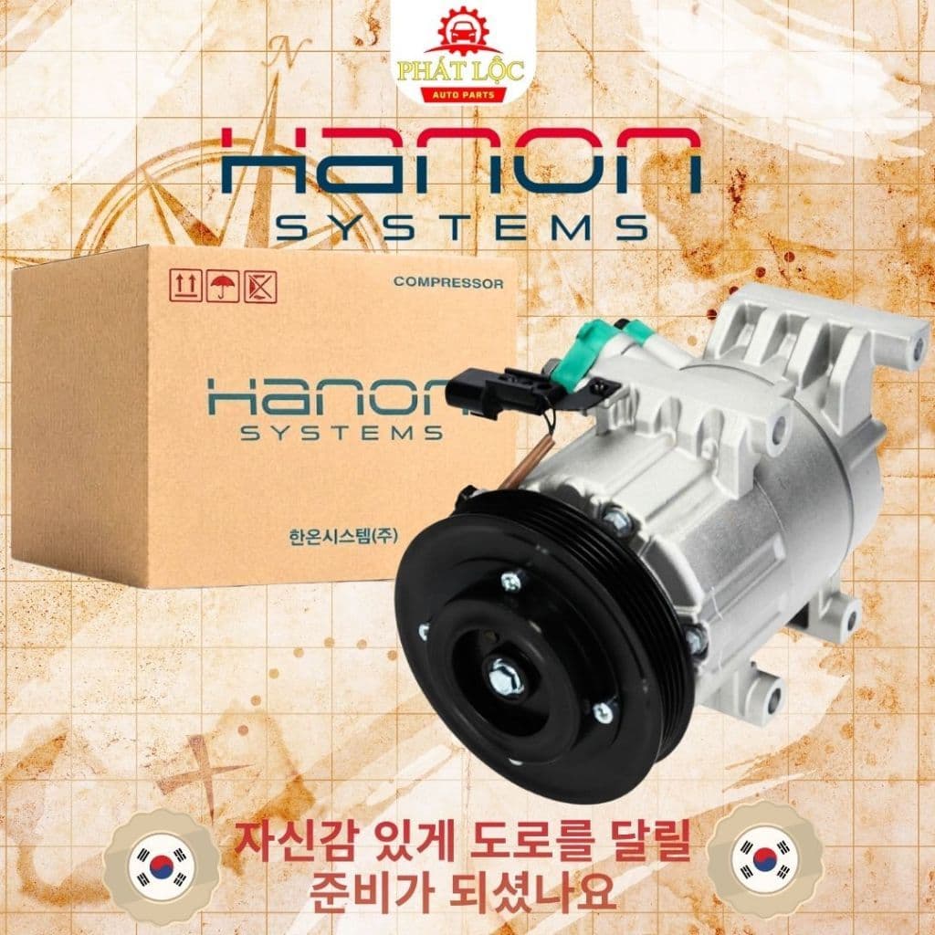 Lốc lạnh điều hòa thương hiệu Hanon,HCC phù hợp với Creta 2016-2020
