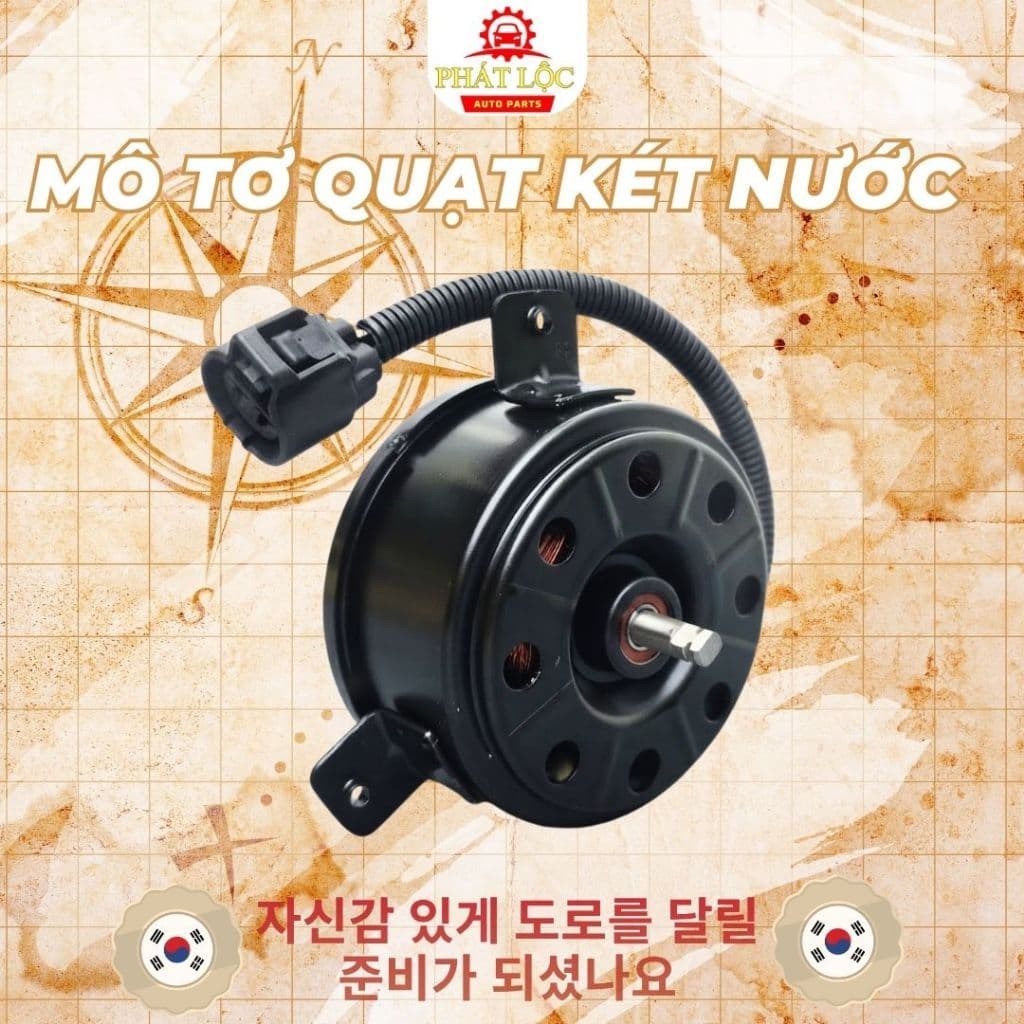 Mô tơ quạt két nước thương hiệu Hanon,HCC phù hợp Grand I10 2014-2021 - ảnh 4