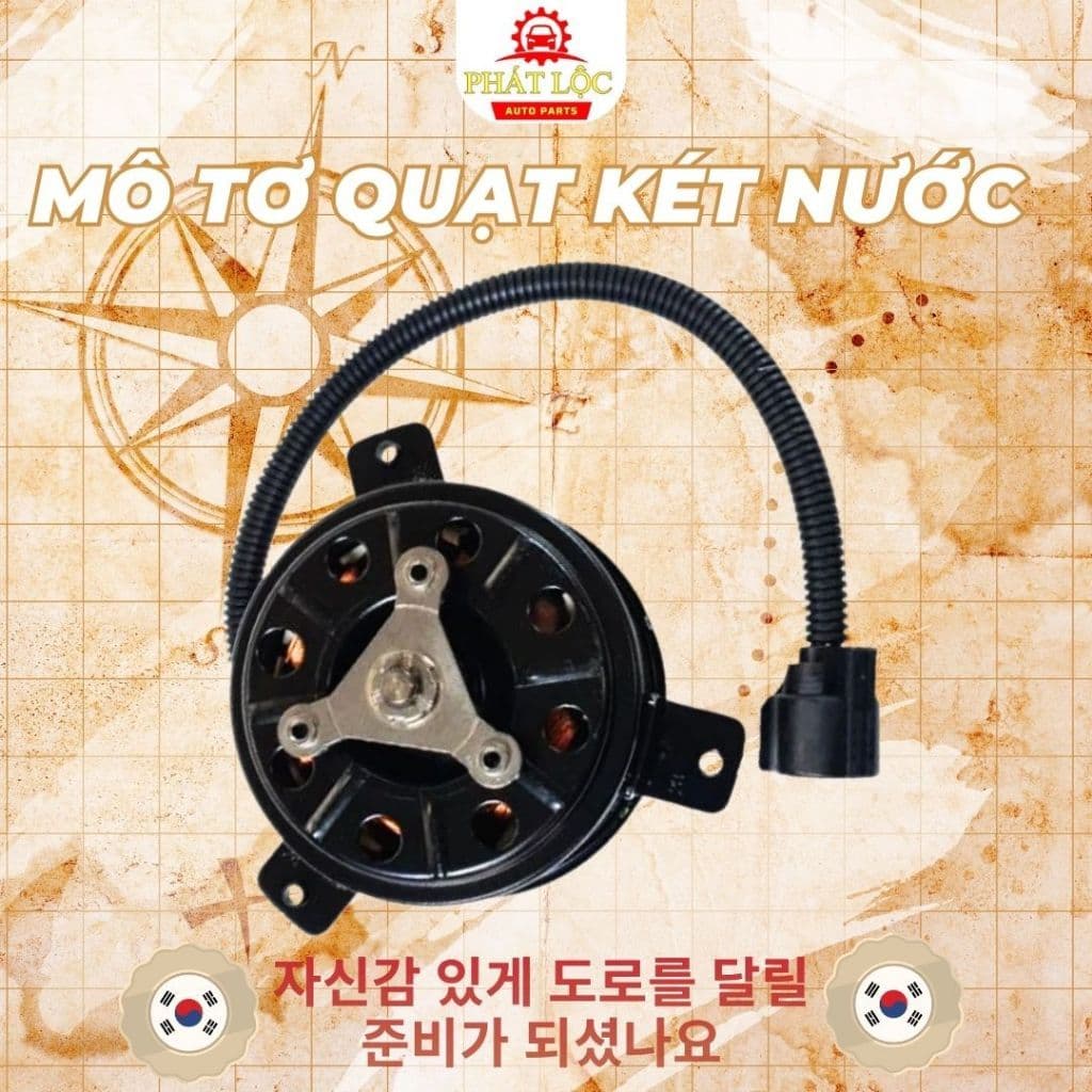 Mô tơ quạt két nước thương hiệu Hanon,HCC phù hợp Elantra 2016-2022, Cerato 2016-2021,K3 2016-2021 - ảnh 2