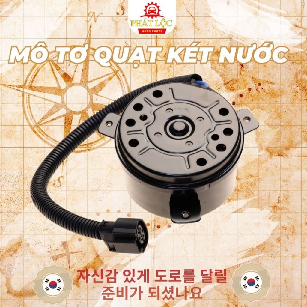 Mô tơ quạt két nước thương hiệu Hanon,HCC phù hợp Kia Sedona 2014-2020 - ảnh 4