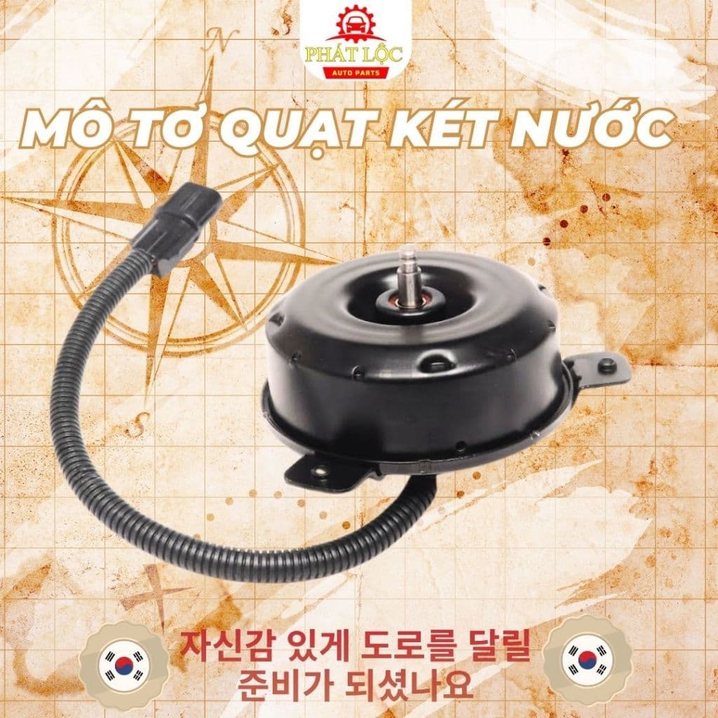 Mô tơ quạt két nước thương hiệu Hanon,HCC phù hợp Grand Starex - ảnh 3