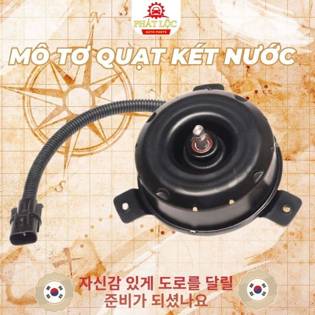 Mô tơ quạt két nước thương hiệu Hanon,HCC phù hợp Grand Starex - ảnh 2