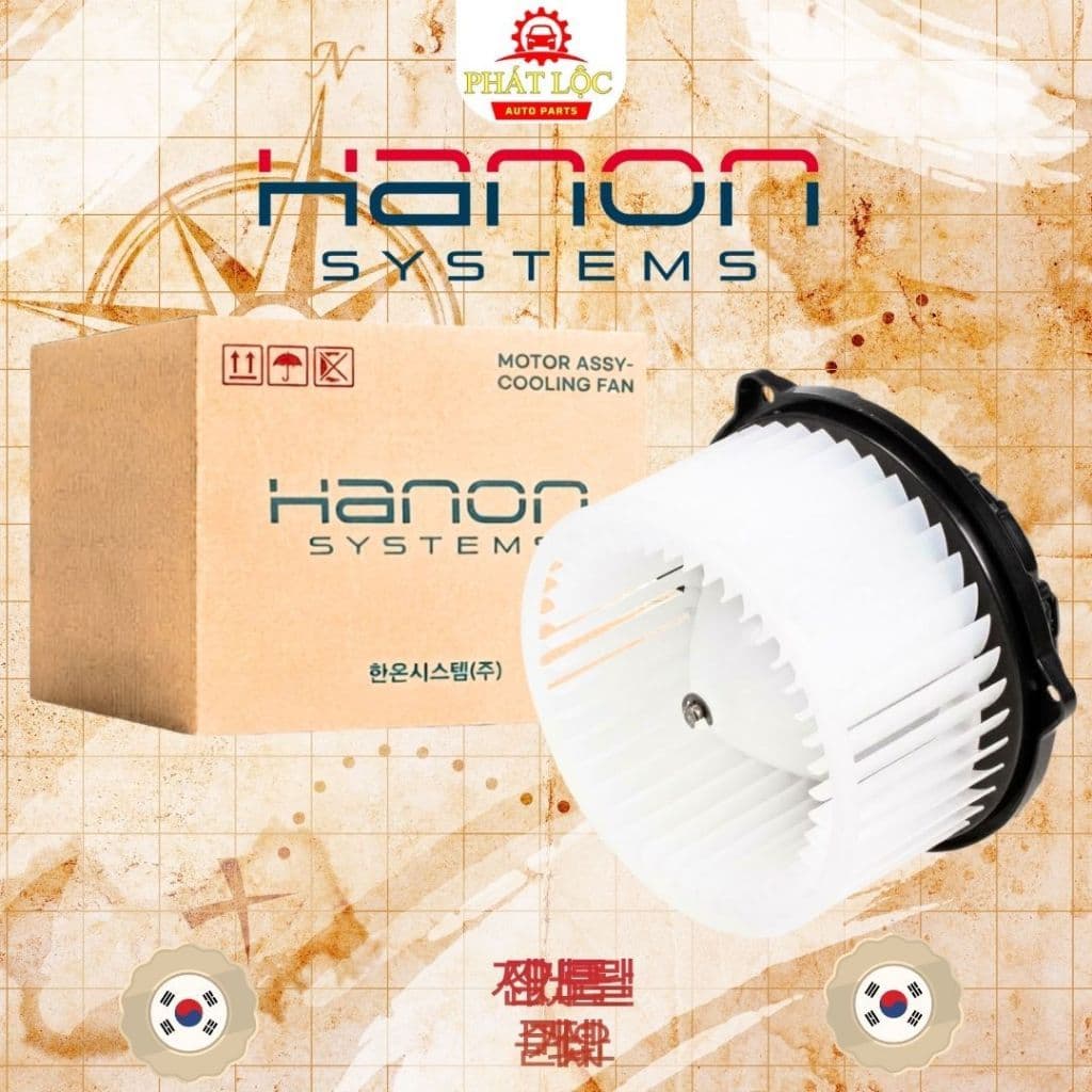Mô tơ quạt giàn lạnh, mô tơ quạt điều hòa thương hiệu Hanon phù hợp Kia Morning 2012-2020