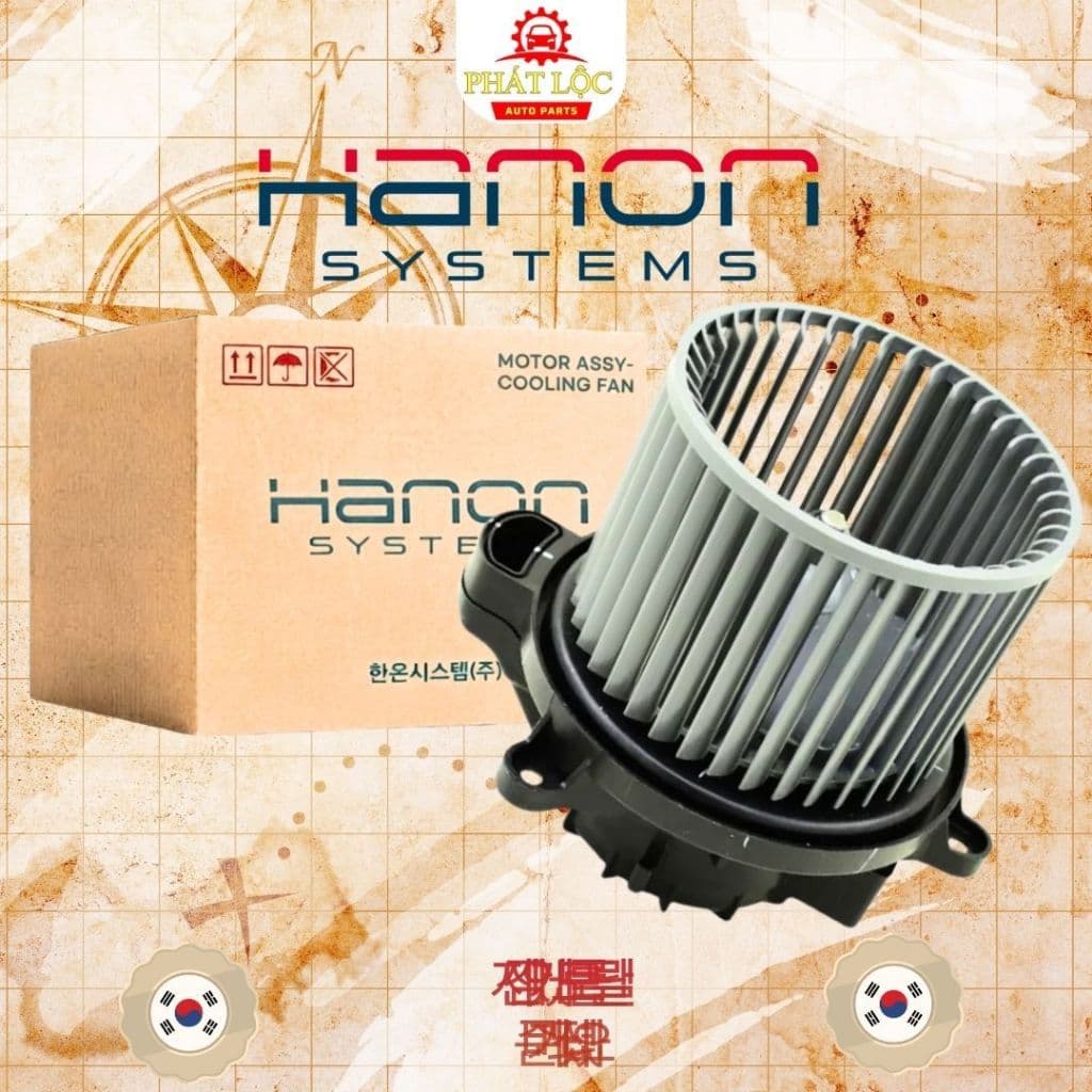 Mô tơ quạt giàn lạnh, mô tơ quạt điều hòa thương hiệu Hanon phù hợp Grand I10 2014-2021