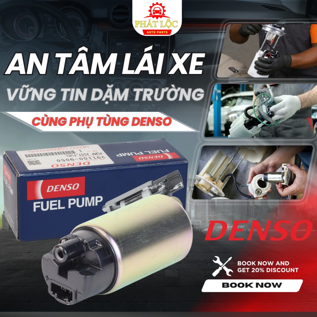 Bơm nhiên liệu, bơm xăng Denso phù hợp Innova, Fortuner, Hilux ( Denso chính hãng 100%)