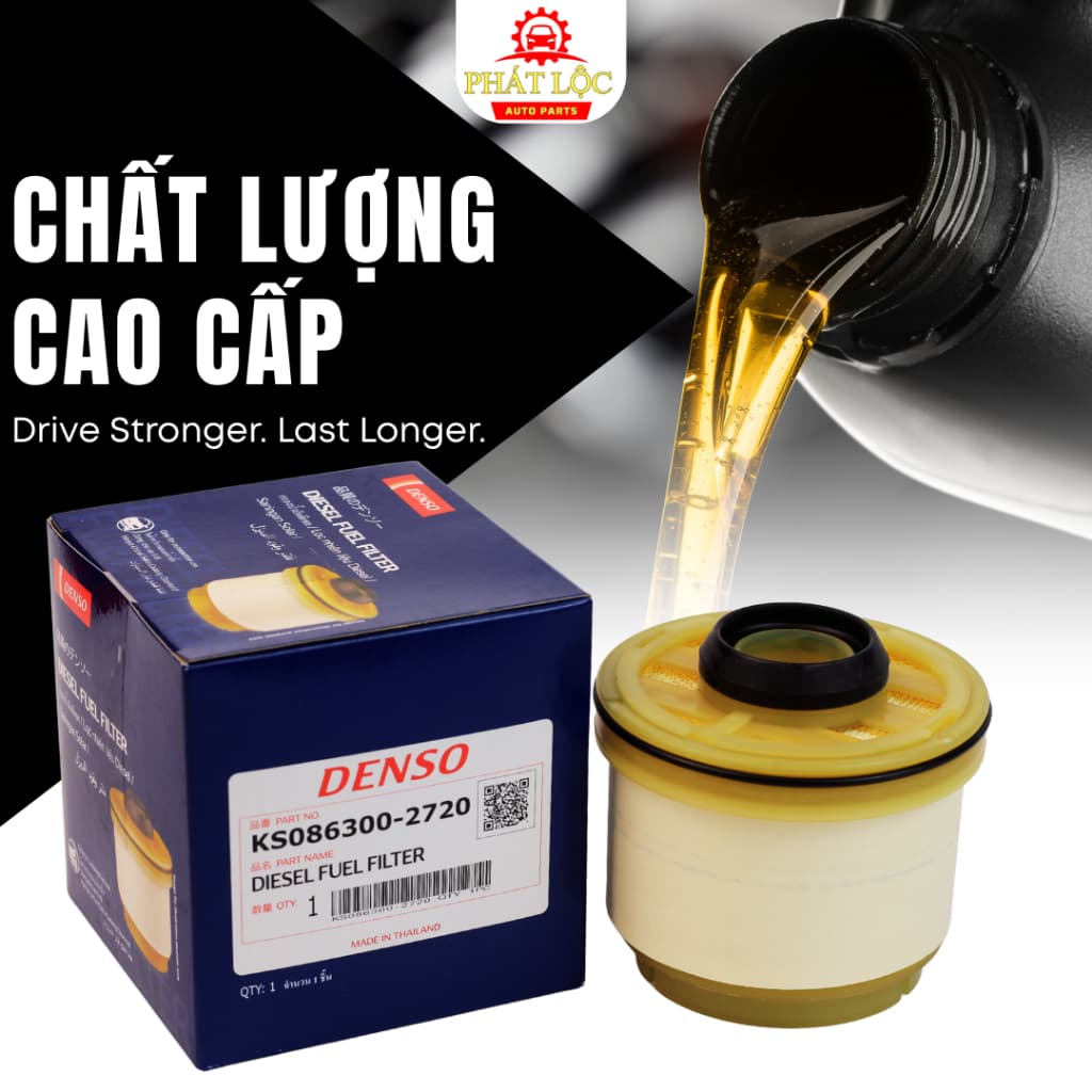 Lọc nhiên liệu Denso phù hợp Fortuner, Hilux, Hiace ( Denso chính hãng) - ảnh 2