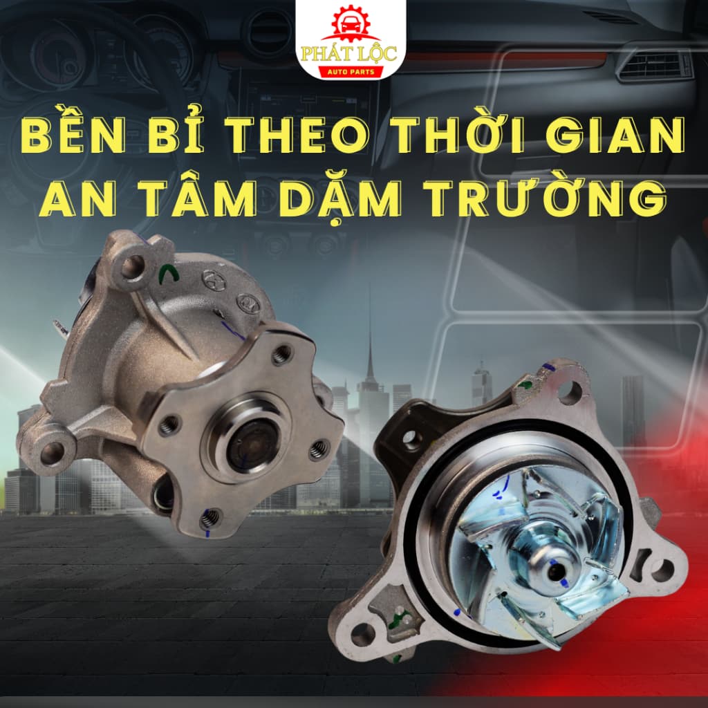 Bơm nước làm mát động cơ I10, Monring đời cao đèn hậu hình dấu phẩy ( Mobis chính hãng) - ảnh 3