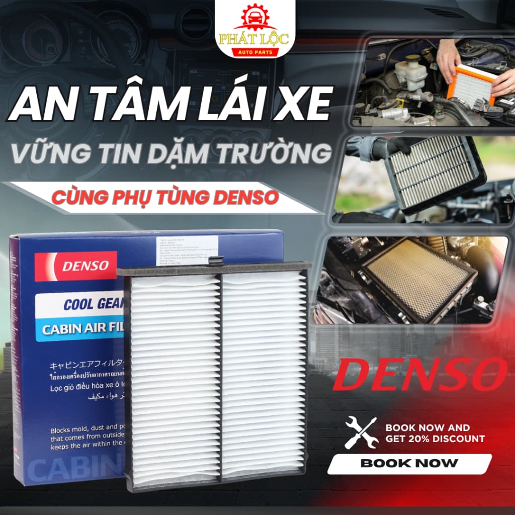 Lọc gió điều hòa Denso phù hợp Mazda 6, Mazda CX5, Mazda3 các đời 2013-2018 ( Denso chính hãng)