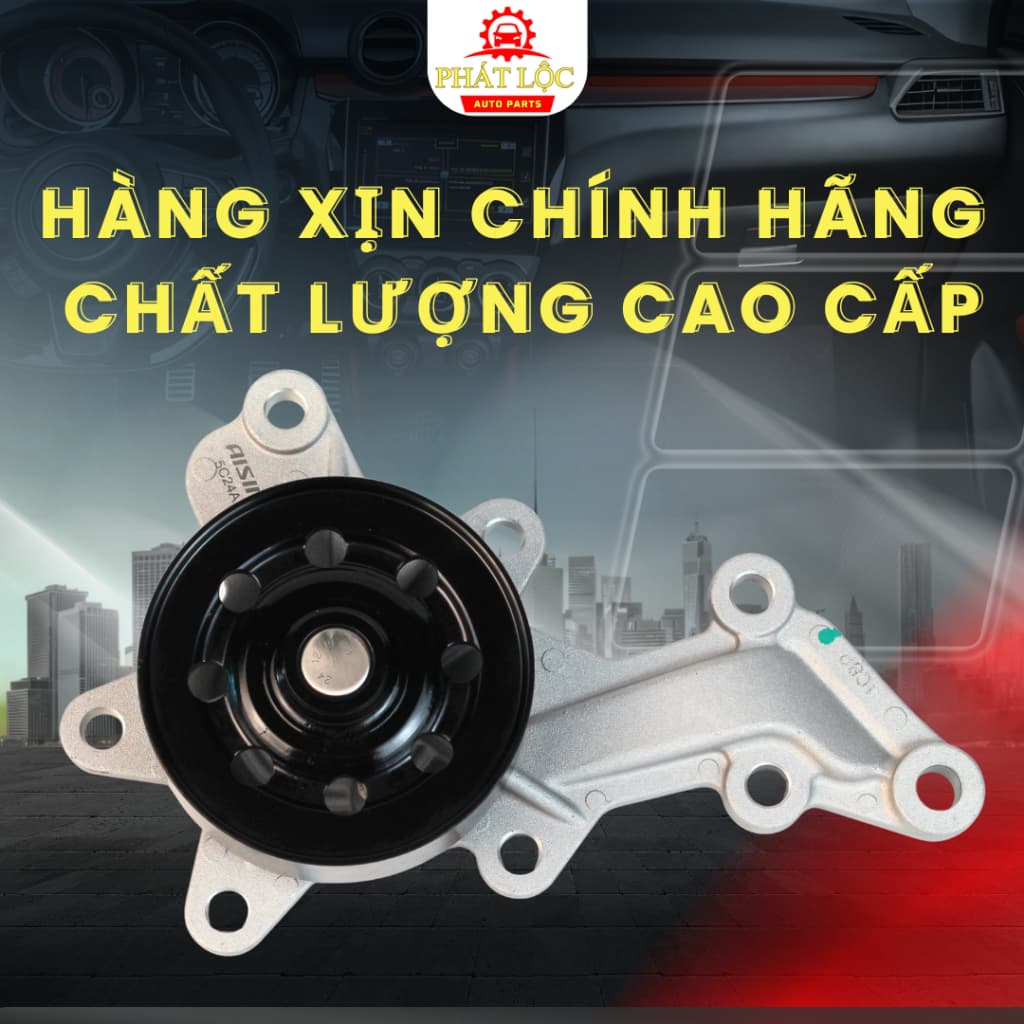 Bơm nước làm mát động cơ Aisin phù hợp với Vios 2014-2024, Veloz, Avanza, Wigo, Rush 2015-2024 ( Aisin chính hãng) - ảnh 2