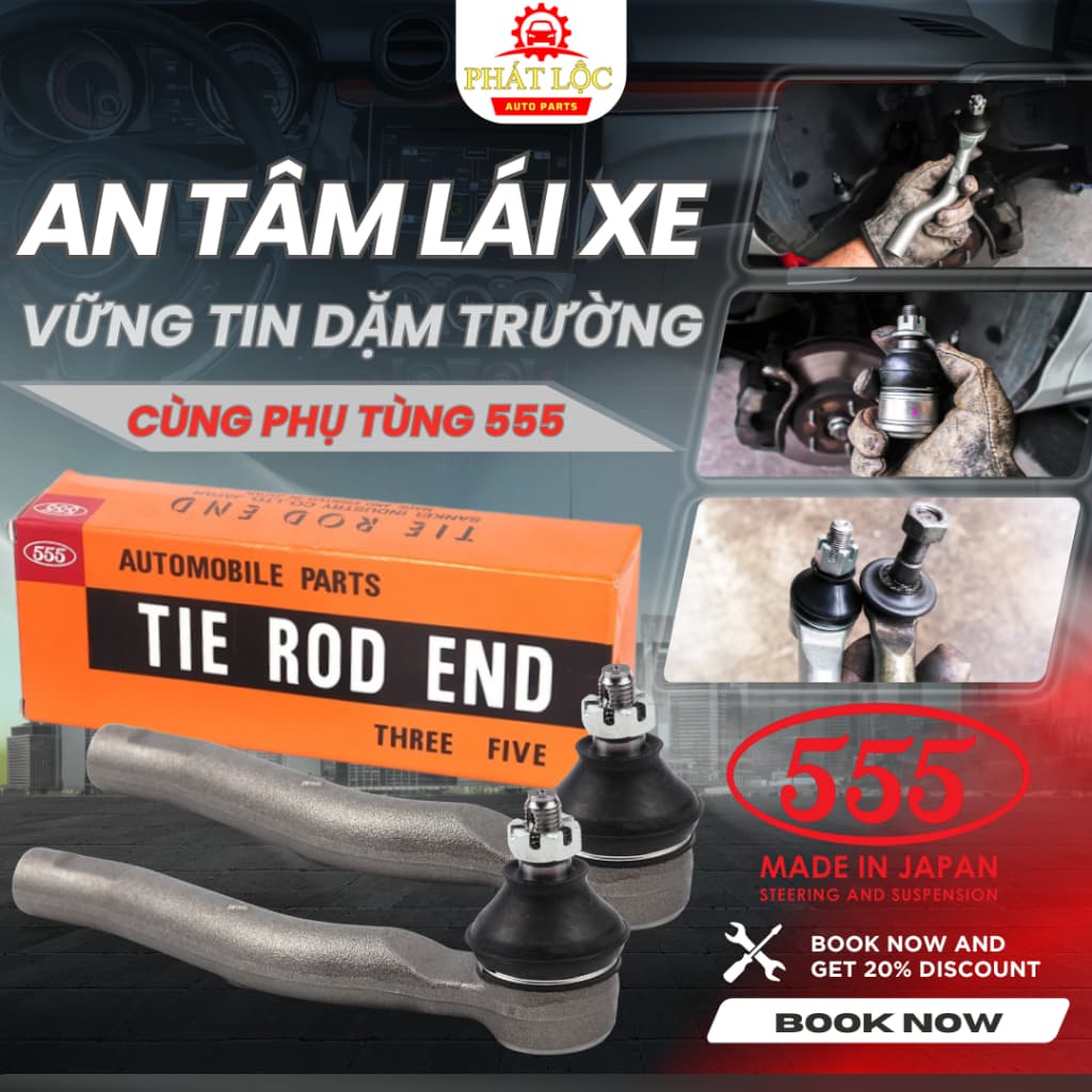 Rotuyn lái ngoài 555 phù hợp với Xpander ( 555 chính hãng)