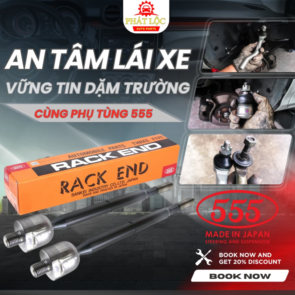 Rotuyn lái trong 555 phù hợp với Xpander ( 555 chính hãng)