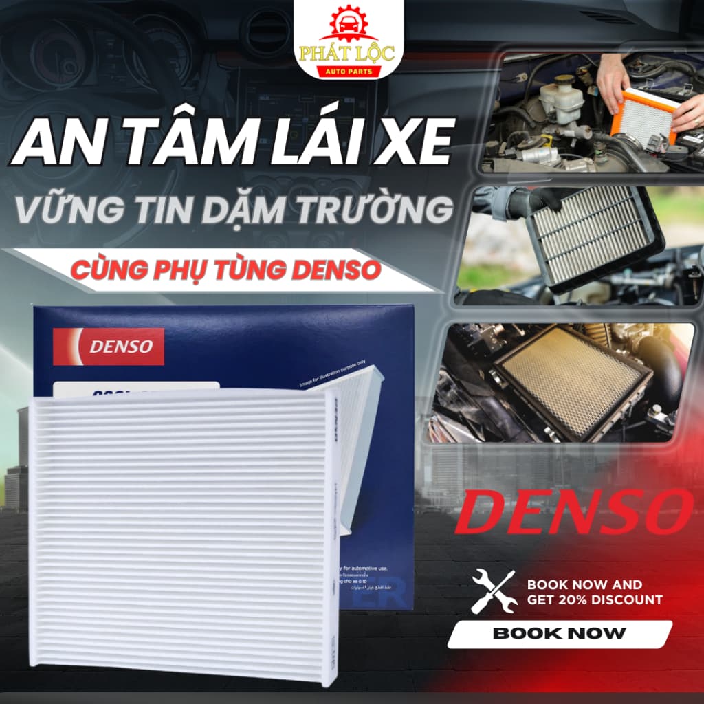 Lọc gió điều hoà Denso phù hợp Vios, Innova, Yaris... ( Denso chính hãng)