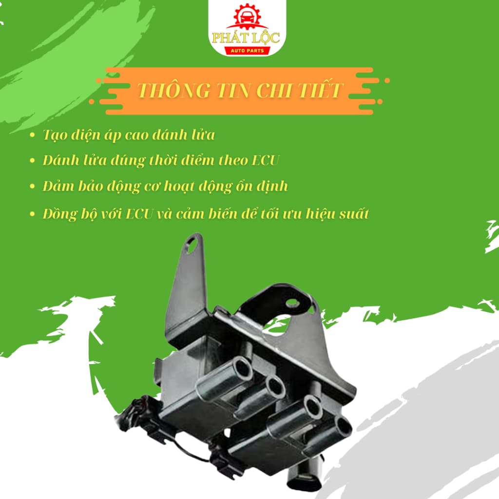 Cụm mô bin đánh lửa Grand I10 1.2 2014-2022 ( Hyundai chính hãng) - ảnh 3