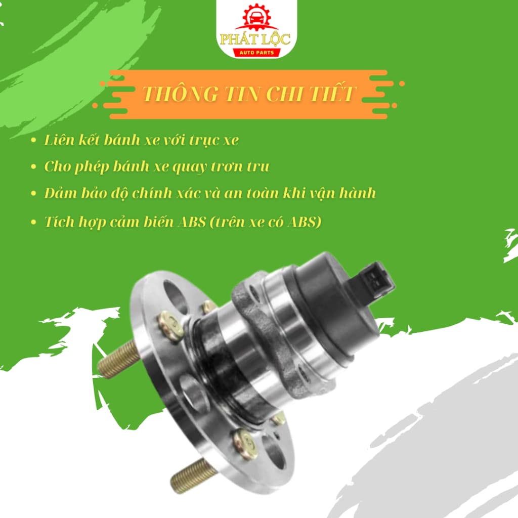 Cụm moay ơ sau Grand I10 2014-2022 ( Hyundai chính hãng) - ảnh 3