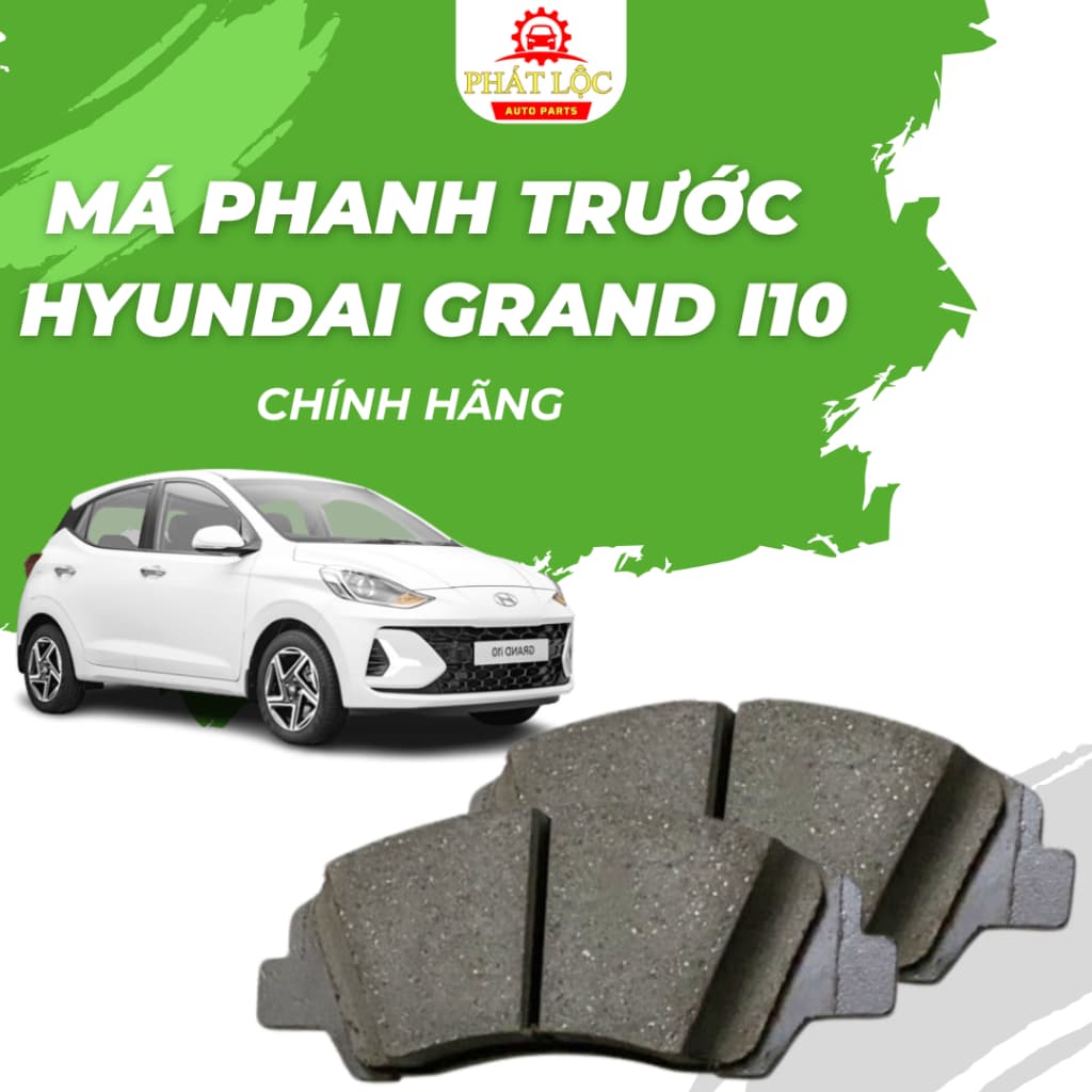 Má phanh trước phù hợp với  Grand I10 2014-2022 ( Hàng chính hãng)